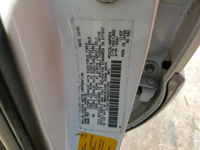 Photo 10 from auction – 2002 LEXUS RX 300 with VIN JTJHF10U620257206