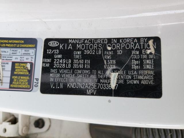 Photo 10 from auction – 2014 KIA SOUL with VIN KNDJN2A25E7033687