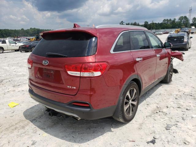 Photo 4 from auction – 2016 KIA SORENTO EX with VIN 5XYPH4A56GG149171