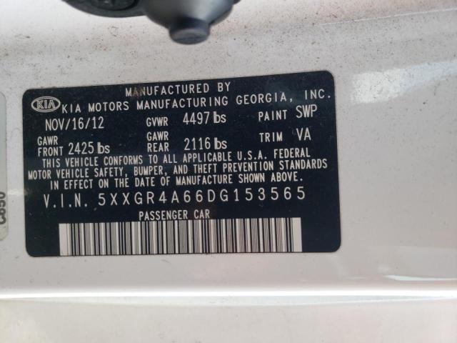 Photo 10 from auction – 2013 KIA OPTIMA SX with VIN 5XXGR4A66DG153565
