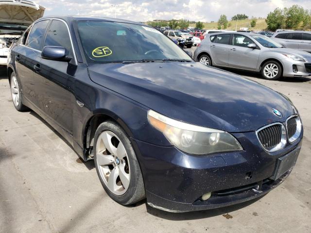 BMW 525 I 2007 with VIN WBANE53517CW62557 - Photo from auction