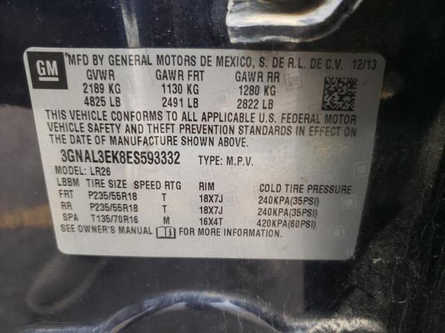 Photo 10 from auction – 2014 CHEVROLET CAPTIVA LT with VIN 3GNAL3EK8ES593332