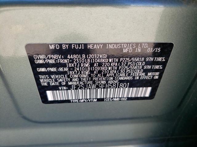 Photo 10 from auction – 2015 SUBARU FORESTER 2 with VIN JF2SJAWC9FH581801