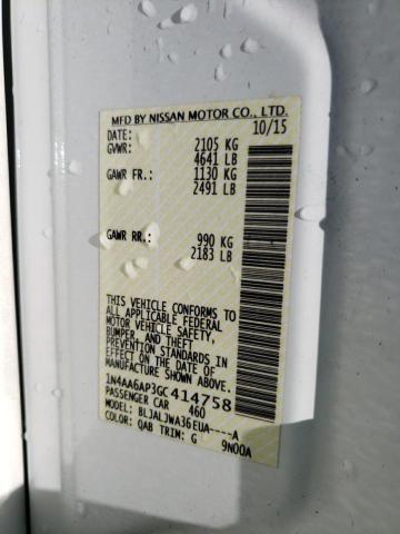 Photo 10 from auction – 2016 NISSAN MAXIMA 3.5 with VIN 1N4AA6AP3GC414758