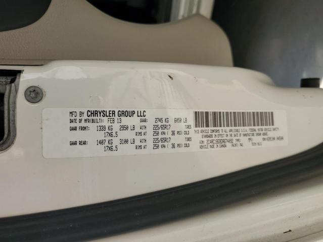 Photo 10 from auction – 2013 CHRYSLER TOWN & COU with VIN 2C4RC1BG9DR674092