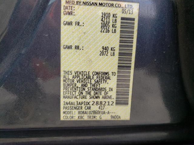 Photo 10 from auction – 2013 NISSAN ALTIMA 2.5 with VIN 1N4AL3AP1DC288212