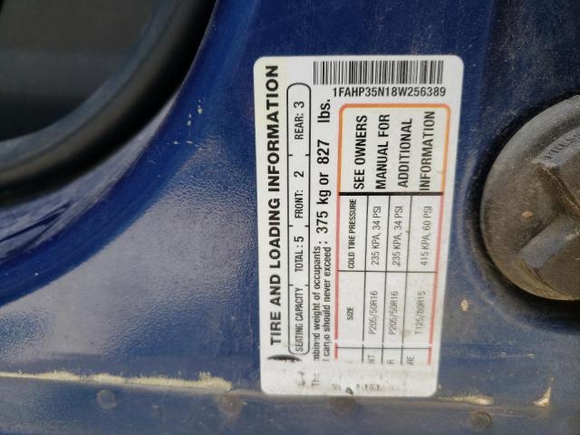 Photo 10 from auction – 2008 FORD FOCUS SE with VIN 1FAHP35N18W256389