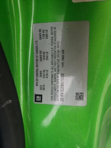 Photo 10 from auction – 2011 CHEVROLET CAMARO 2SS with VIN 2G1FK1EJ5B9118056