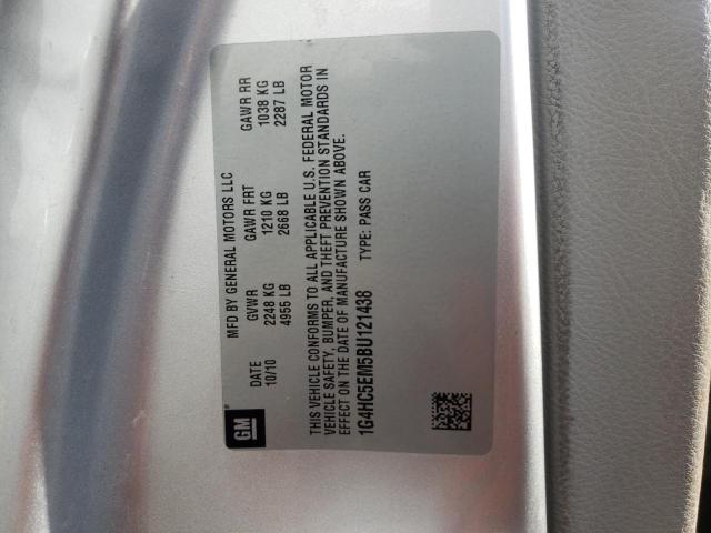 Photo 10 from auction – 2011 BUICK LUCERNE CX with VIN 1G4HC5EM5BU121438