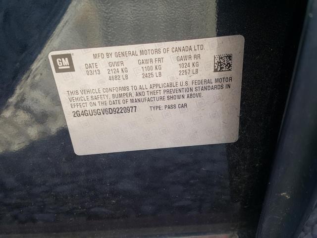Photo 10 from auction – 2013 BUICK REGAL PREM with VIN 2G4GU5GV6D9220977