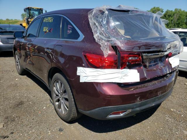 Photo 3 from auction – 2015 ACURA MDX TECHNO with VIN 5FRYD4H48FB003310