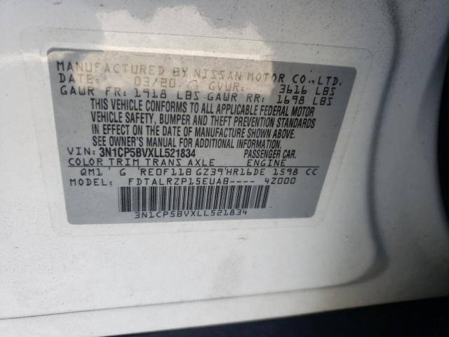 Photo 10 from auction – 2020 NISSAN KICKS S with VIN 3N1CP5BVXLL521834