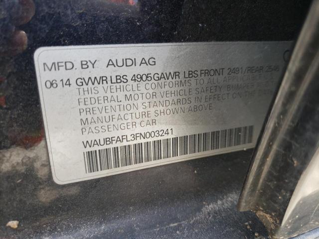 Photo 10 from auction – 2015 AUDI A4 PREMIUM with VIN WAUBFAFL3FN003241