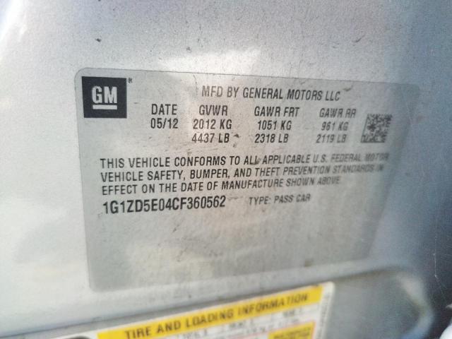 Photo 10 from auction – 2012 CHEVROLET MALIBU 2LT with VIN 1G1ZD5E04CF360562