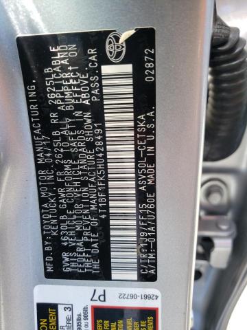 Photo 10 from auction – 2017 TOYOTA CAMRY LE with VIN 4T1BF1FK5HU428491