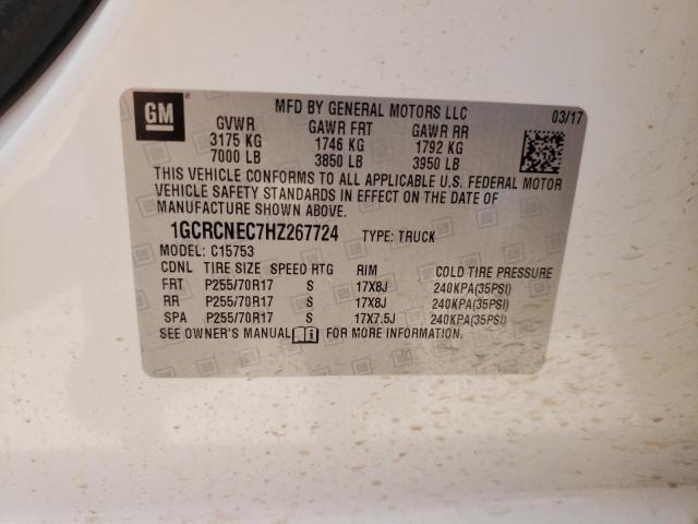 Photo 10 from auction – 2017 CHEVROLET SILVERADO with VIN 1GCRCNEC7HZ267724