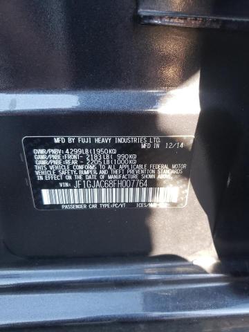 Photo 10 from auction – 2015 SUBARU IMPREZA PR with VIN JF1GJAC68FH007764