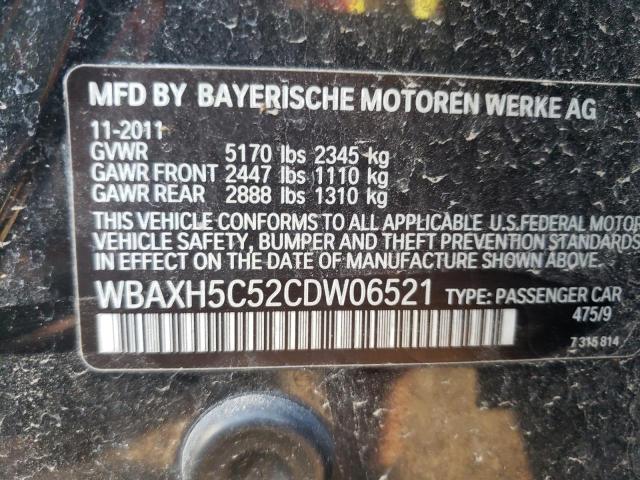Photo 10 from auction – 2012 BMW 528 XI with VIN WBAXH5C52CDW06521