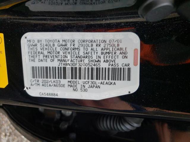 Photo 10 from auction – 2002 LEXUS LS 430 with VIN JTHBN30F320052465