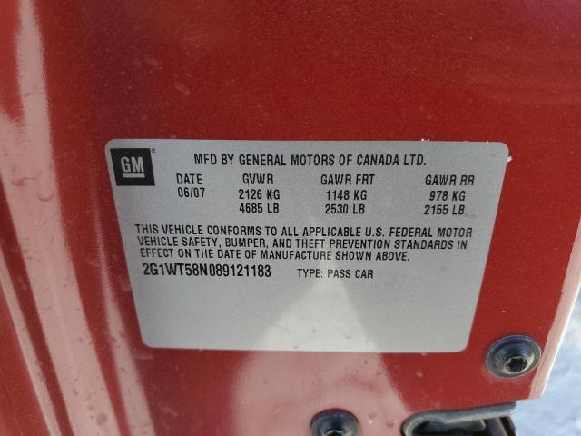 Photo 10 from auction – 2008 CHEVROLET IMPALA LT with VIN 2G1WT58N089121183