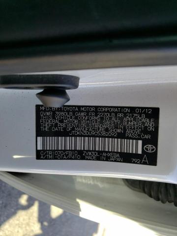 Photo 10 from auction – 2012 TOYOTA PRIUS with VIN JTDKN3DU9C5382092