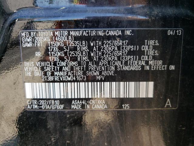 Photo 10 from auction – 2013 TOYOTA RAV4 LE with VIN 2T3BFREVXDW041673