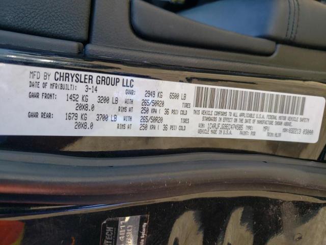 Photo 10 from auction – 2014 JEEP GRAND CHER with VIN 1C4RJFJG9EC474585