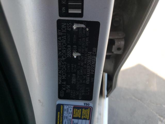 Photo 10 from auction – 2015 KIA FORTE LX with VIN KNAFK4A61F5361874