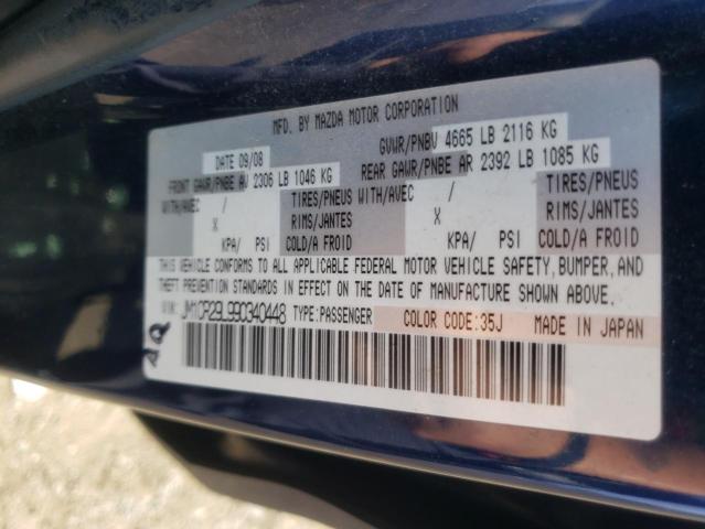 Photo 10 from auction – 2009 MAZDA 5 with VIN JM1CR29L990340448