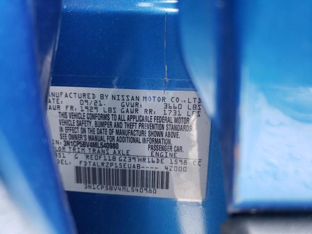 Photo 10 from auction – 2021 NISSAN KICKS S with VIN 3N1CP5BV4ML540980