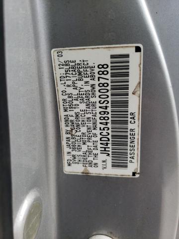 Photo 10 from auction – 2004 ACURA RSX with VIN JH4DC54894S008788