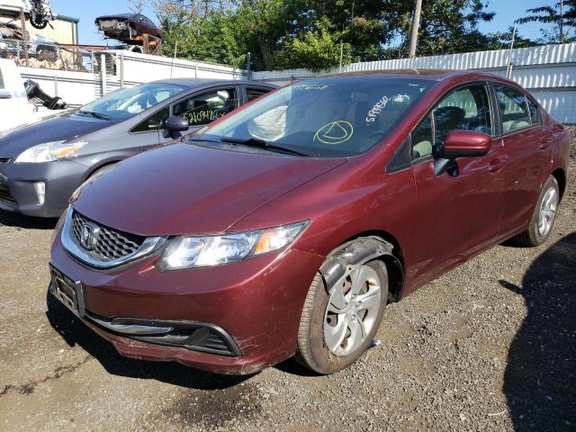 Photo 2 from auction – 2015 HONDA CIVIC LX with VIN 19XFB2F58FE703803