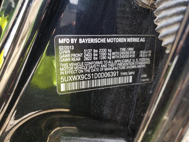 Photo 10 from auction – 2013 BMW X3 XDRIVE2 with VIN 5UXWX9C51D0D06391