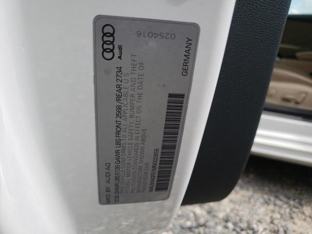 Photo 10 from auction – 2021 AUDI A5 PREMIUM with VIN WAUWAGF51MN002655