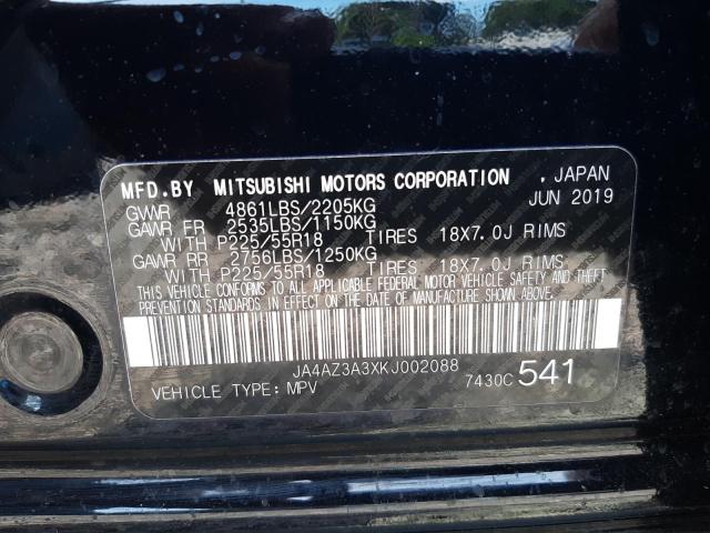 Photo 10 from auction – 2019 MITSUBISHI OUTLANDER with VIN JA4AZ3A3XKJ002088
