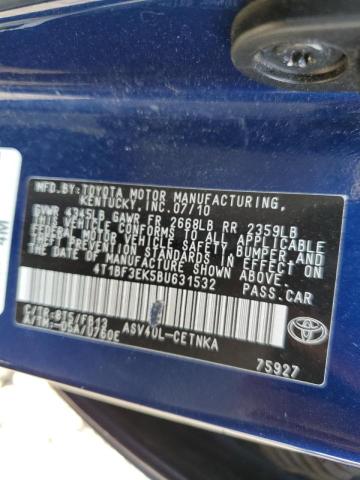 صورة رقم 10 من المزاد - 2011 TOYOTA CAMRY BASE مع VIN 4T1BF3EK5BU631532