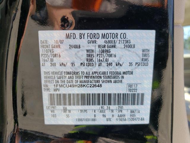 Photo 7 from auction – 2008 FORD ESCAPE HEV with VIN 1FMCU49H28KC22648