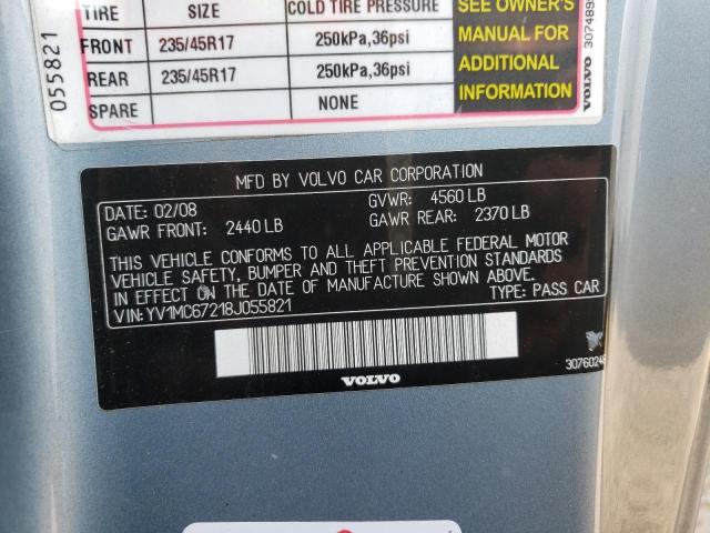 Photo 10 from auction – 2008 VOLVO C70 T5 with VIN YV1MC67218J055821