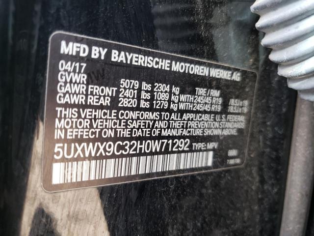 Photo 10 from auction – 2017 BMW X3 XDRIVE2 with VIN 5UXWX9C32H0W71292