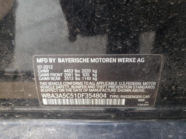 Photo 10 from auction – 2013 BMW 328 I with VIN WBA3A5C51DF354804