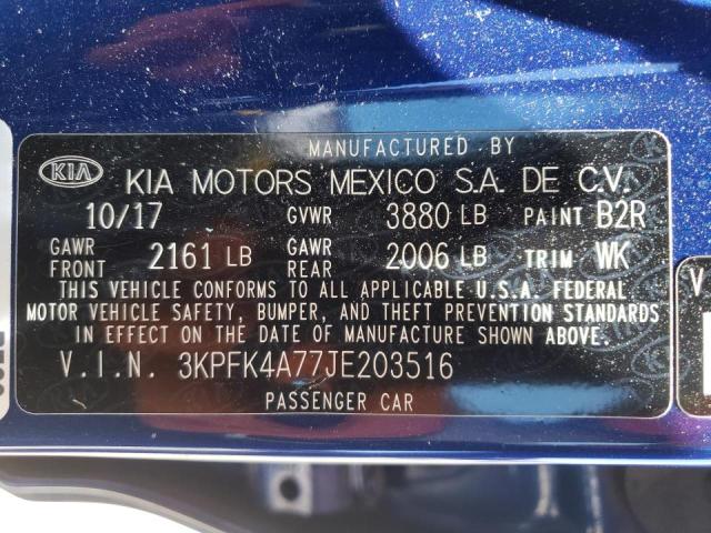Photo 10 from auction – 2018 KIA FORTE LX with VIN 3KPFK4A77JE203516