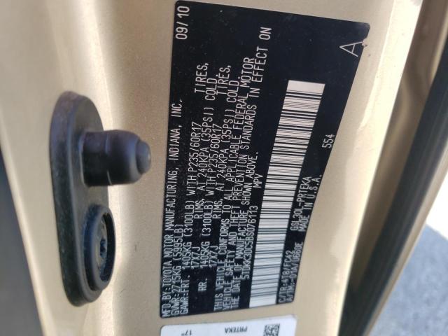 Photo 10 from auction – 2011 TOYOTA SIENNA LE with VIN 5TDKK3DC5BS076113