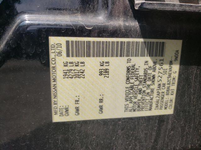 Photo 10 from auction – 2010 NISSAN ALTIMA BAS with VIN 1N4AL2AP3AN527561