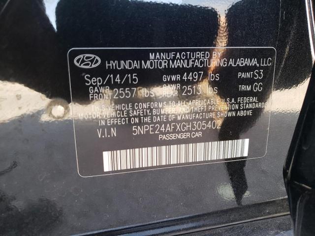 Photo 10 from auction – 2016 HYUNDAI SONATA SE with VIN 5NPE24AFXGH305402
