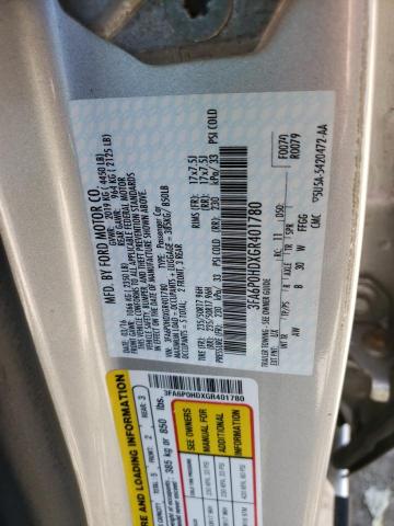 Photo 10 from auction – 2016 FORD FUSION SE with VIN 3FA6P0HDXGR401780