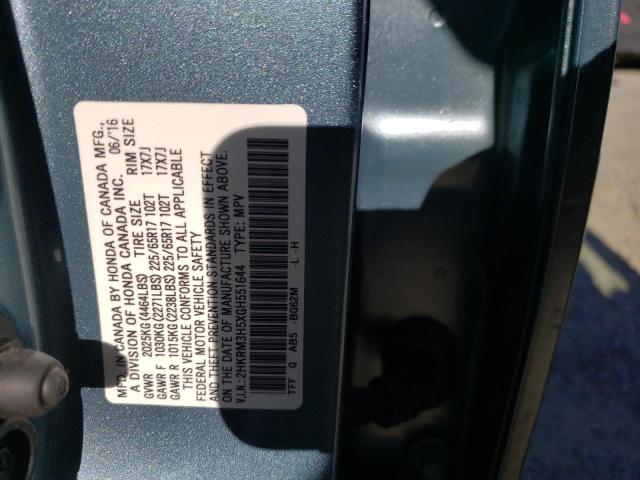 Photo 10 from auction – 2016 HONDA CR-V EX with VIN 2HKRM3H5XGH551644