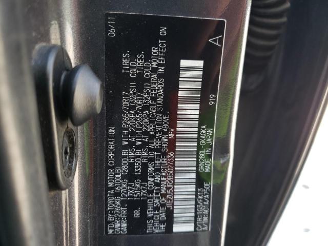 Photo 10 from auction – 2011 TOYOTA 4RUNNER SR with VIN JTEZU5JR2B5027336