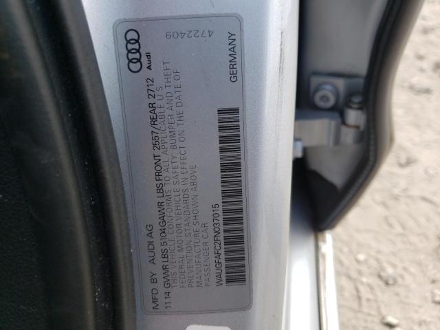 Photo 10 from auction – 2015 AUDI A6 PREMIUM with VIN WAUGFAFC2FN037015