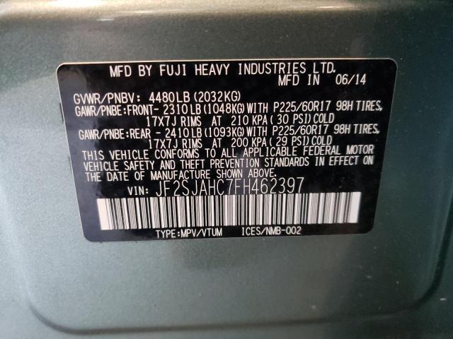 Photo 10 from auction – 2015 SUBARU FORESTER 2 with VIN JF2SJAHC7FH462397