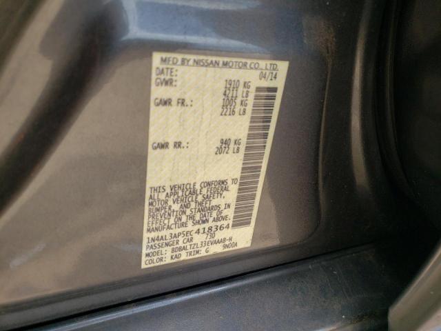 Photo 10 from auction – 2014 NISSAN ALTIMA 2.5 with VIN 1N4AL3AP5EC418364